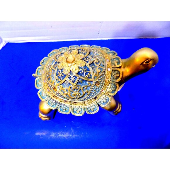 NEW Fancy Turtle Tortoise Figurine Statue Home Decor - Picture 6 of 6